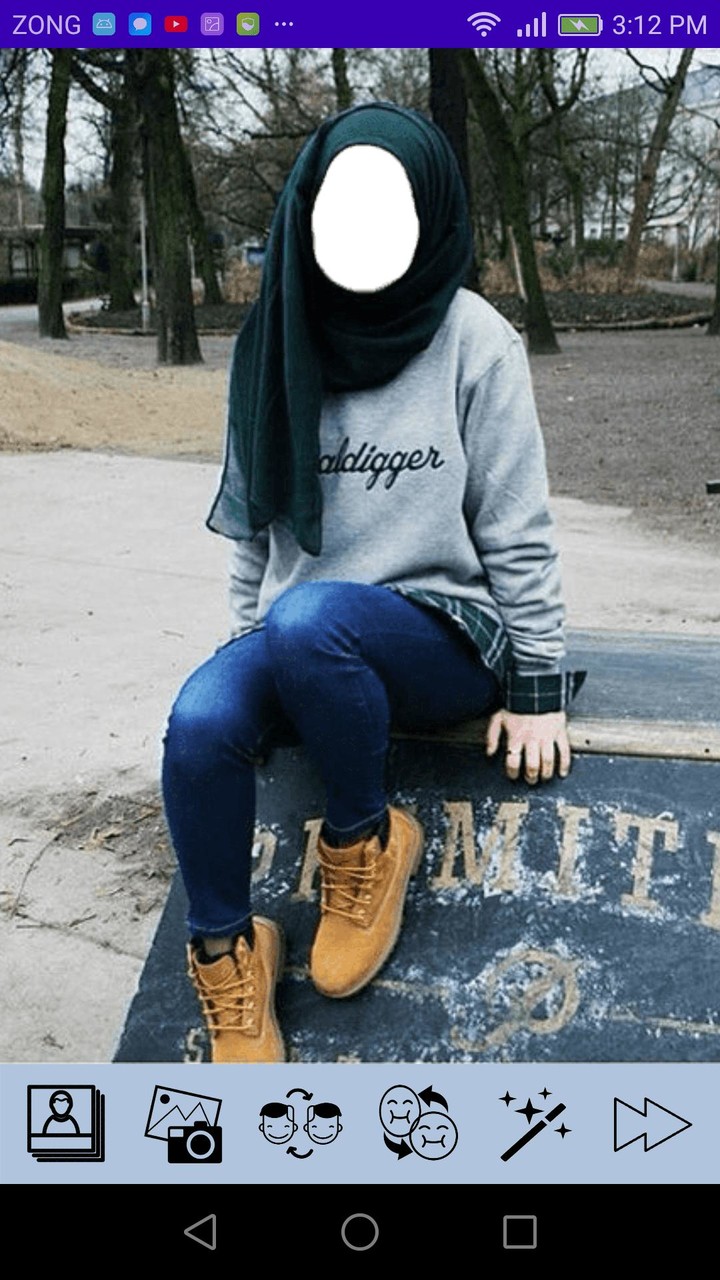 Innovative Hijab with Jeans_playmods.net