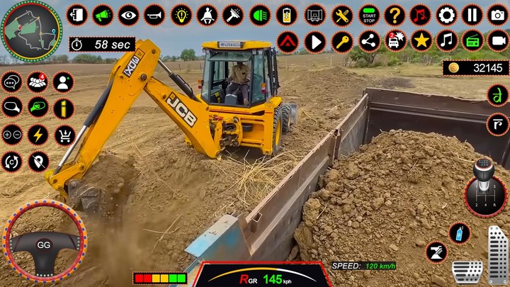 JCB 3Dx Backhoe Loader Driving_playmods.net