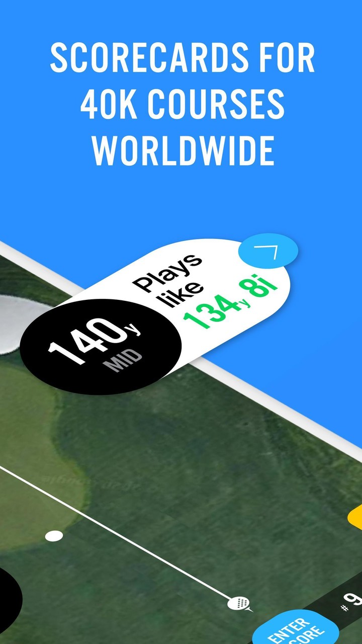Golf GPS 18Birdies Scorecard_playmods.net