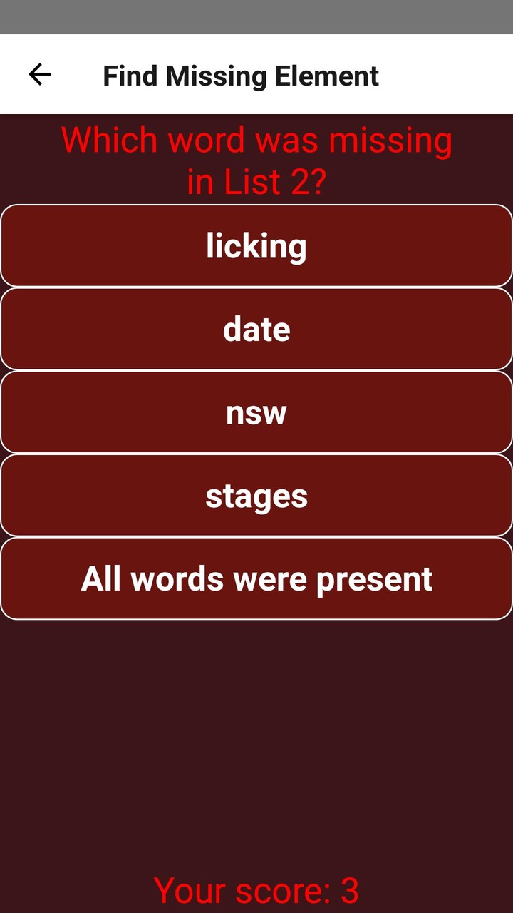 Find Missing Element. Offline _playmods.net