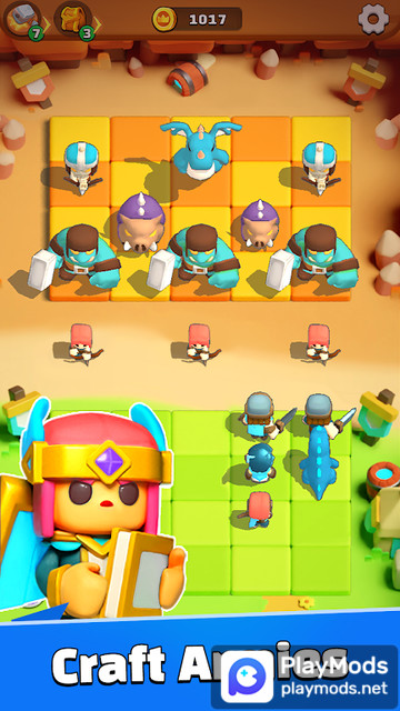 Merge War Army Draft Battler(No Ads) screenshot image 3_playmods.net