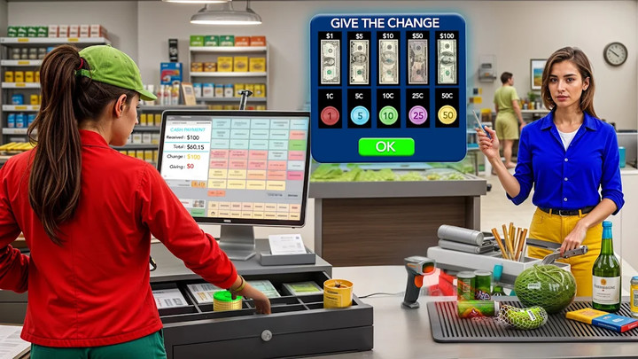 Supermarket Grocery Simulator(No Ads) screenshot image 1_playmods.net