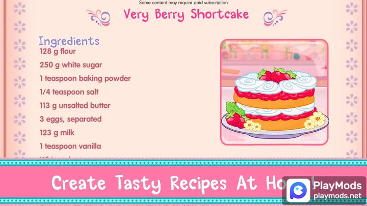 Strawberry Shortcake Bake Shop(unlock all content) screenshot image 4_playmods.net