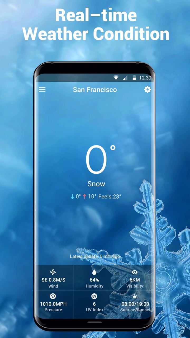 Transparent Weather & Clock App 2018_playmods.net