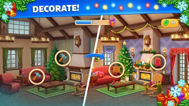 Merge Christmas: Home Design_playmods.net