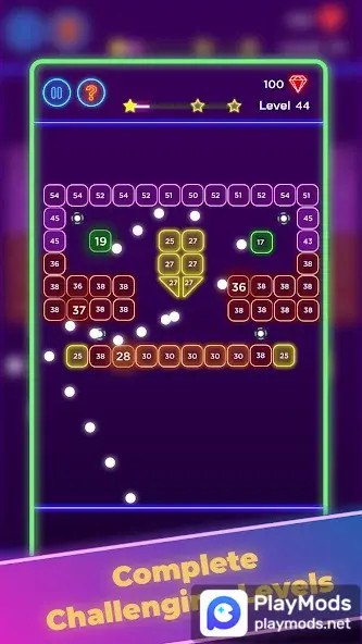 Brick Breaker - Neon Bricks(Unlimited Currency) screenshot image 4_playmods.net