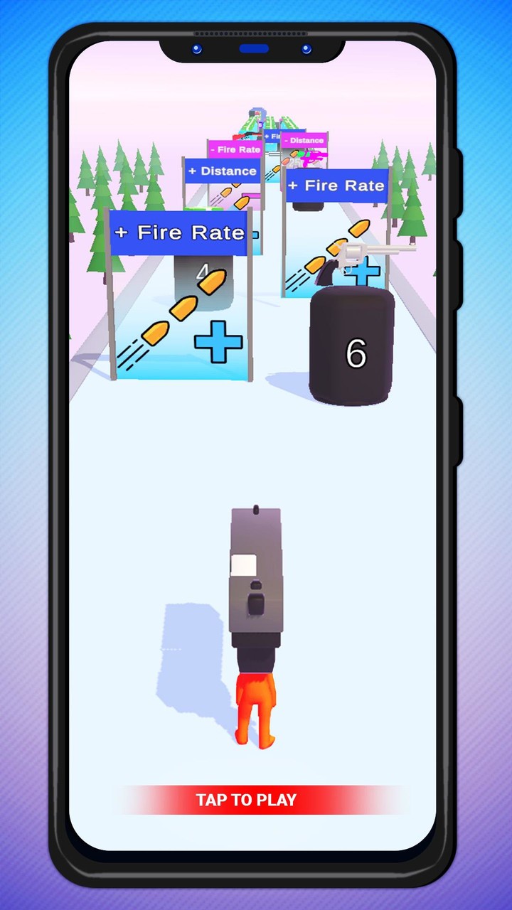 Crazy Gun Head Stick Runner 3D_playmods.net