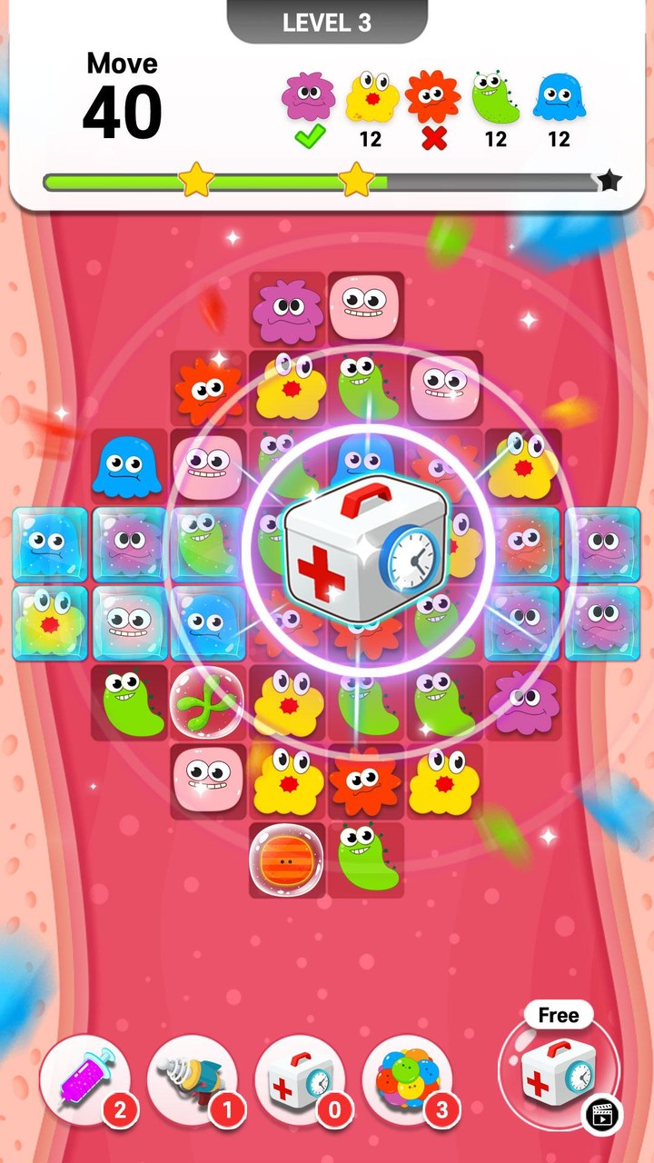 Virus Out - Match 3 Puzzle_playmods.net