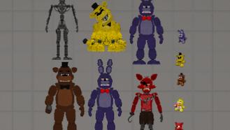 FNAF Various Characters Mod For Melon Playground Mods