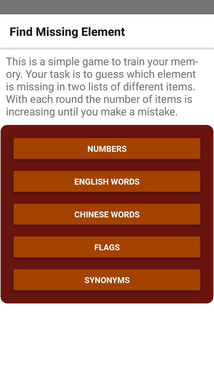 Find Missing Element. Offline _playmods.net