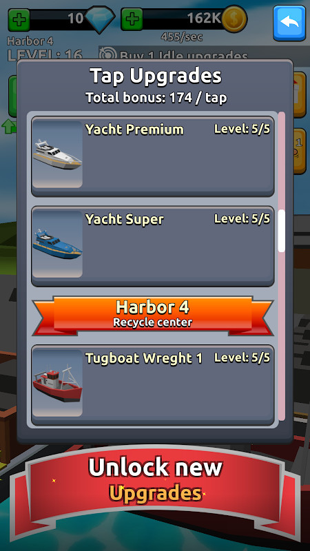 Harbor Tycoon Clicker_playmods.net