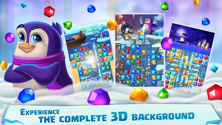 Jewel Match 3 - Penguin Story_playmods.net