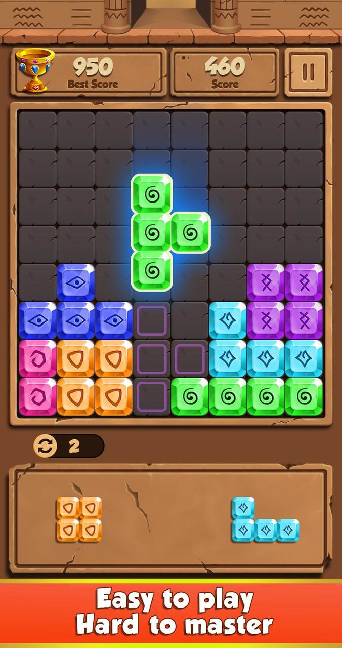Ancient Jewel Block Puzzle_playmods.net