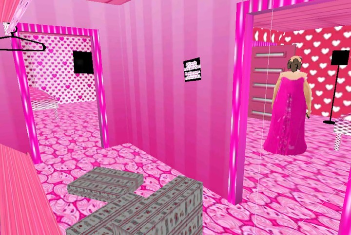 Horror Granny Pink Scary Barby_playmods.net