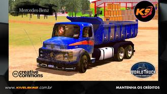 Mercedes 1113-1313 green with dark lines For  World Truck Driving Simulator Mods