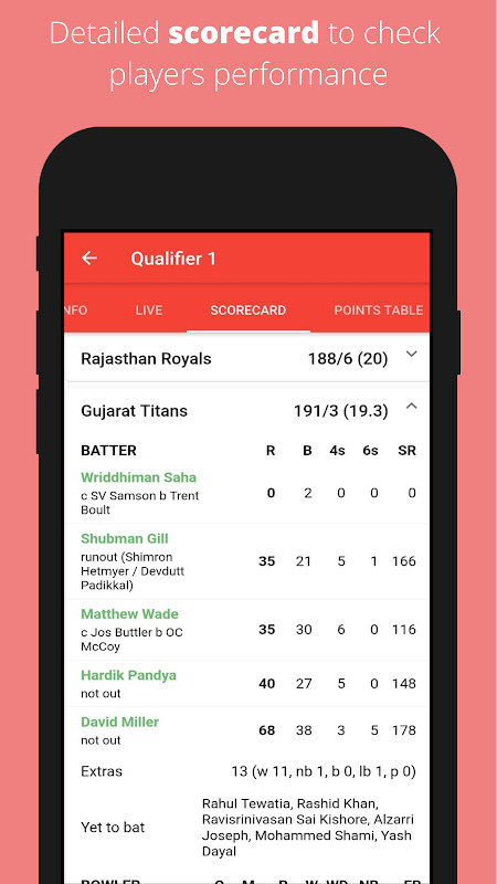 CricRed - Cricket Live Score_playmods.net
