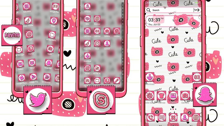 Cartoon Camera Theme_playmods.net