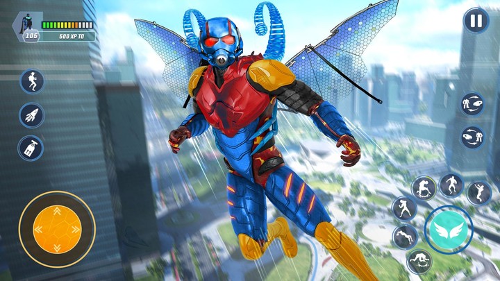 Blue Hero Flying Fighter Games_playmods.net