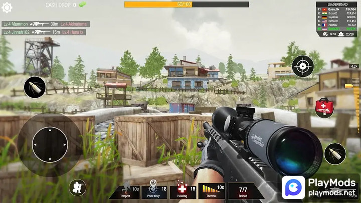 Sniper Warrior: PvP Sniper(No ads) screenshot image 3_playmods.net