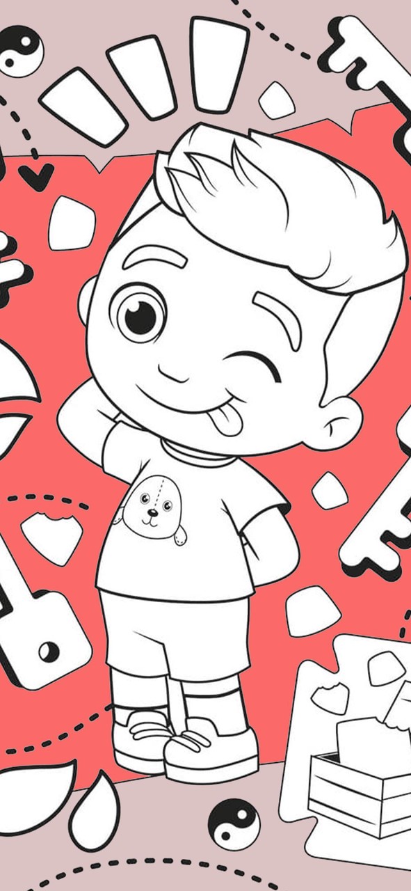 Luccas Neto &alphabet coloring_playmods.net