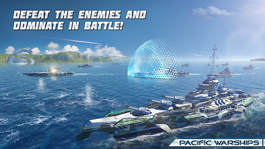 Pacific Warships: Naval PvP(mod bullets) screenshot image 5_playmods.net
