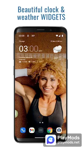 Transparent clock weather Pro(Premium Unlocked) screenshot image 1_playmods.net