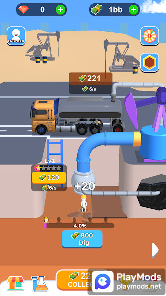 Idle Oil Well(Unlimited Resources) screenshot image 1_playmods.net