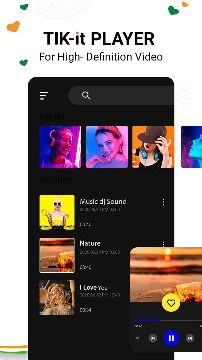 Tik-Tik Video Player_playmods.net