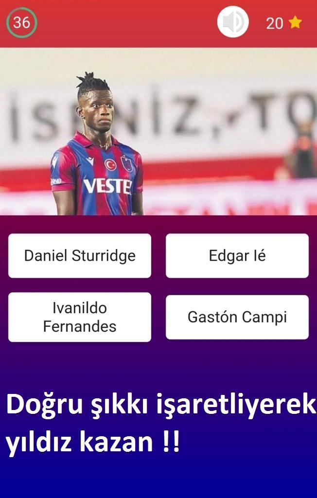 Hangi Futbolcu - TRABZONSPOR_playmods.net