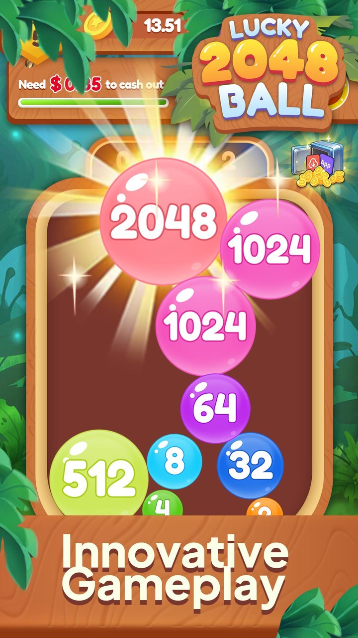 Lucky 2048 Ball_playmods.net