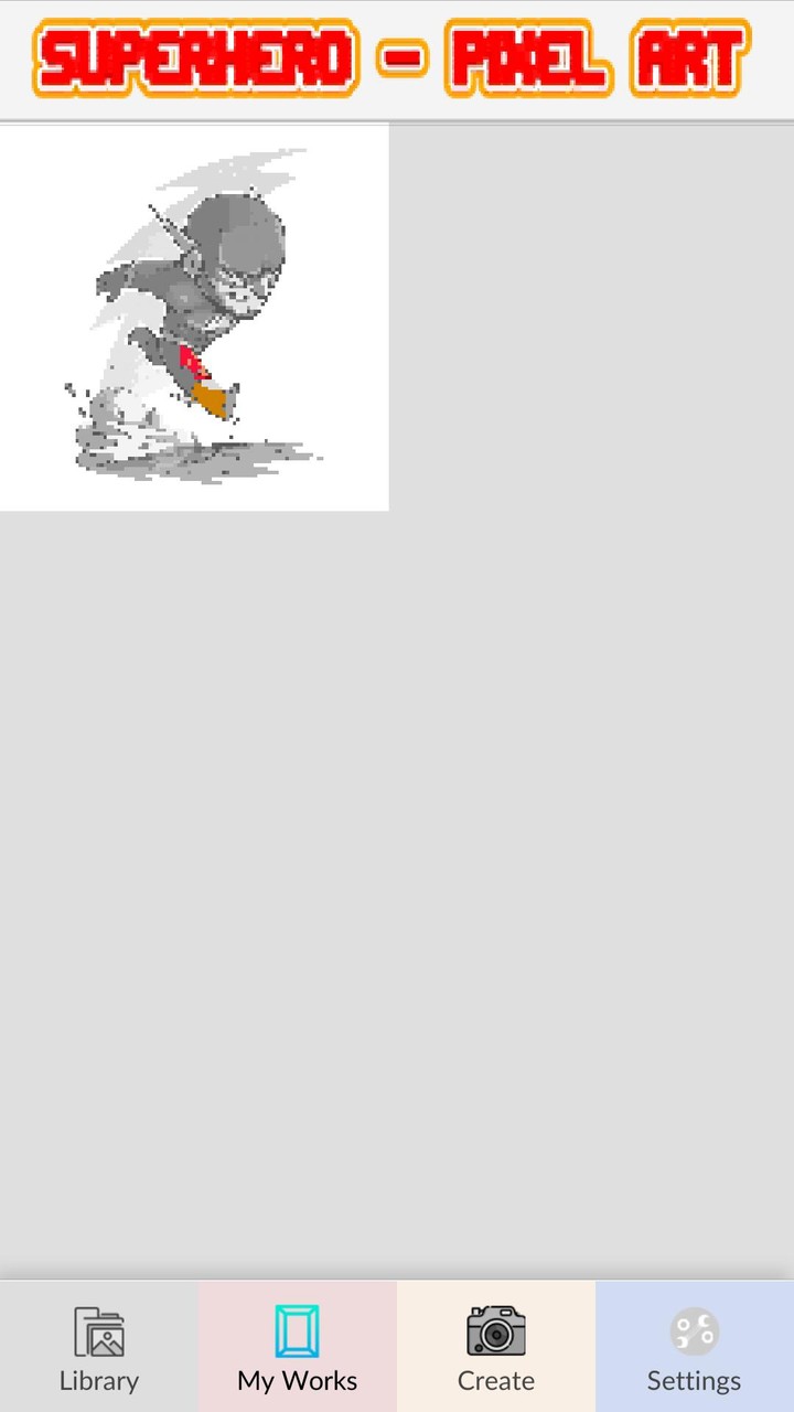 Superhero - Pixel Art_playmods.net