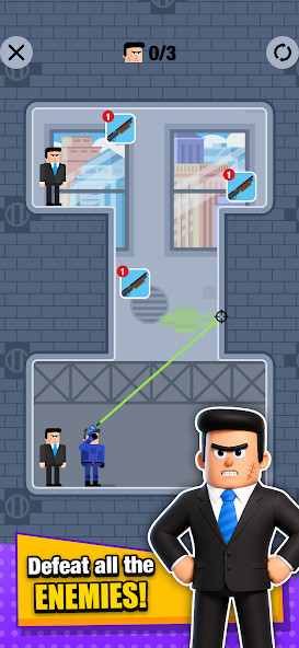 Mr Bullet 2 - Guns & Portals(Unlimited Money) screenshot image 2_playmods.net