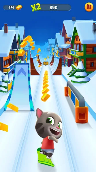 Talking Tom Gold Run(Unlimited Currency/hack) screenshot image 1_playmods.net