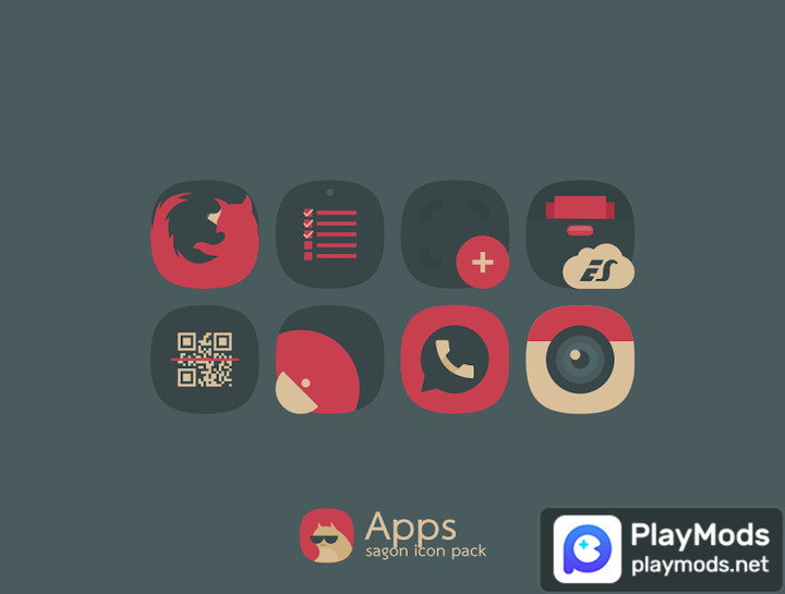 Sagon: Dark Icon Pack(Vollversion) screenshot image 3_playmods.net