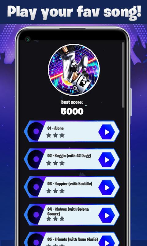 Marshmello Tiles Hop EDM Rush_playmods.net