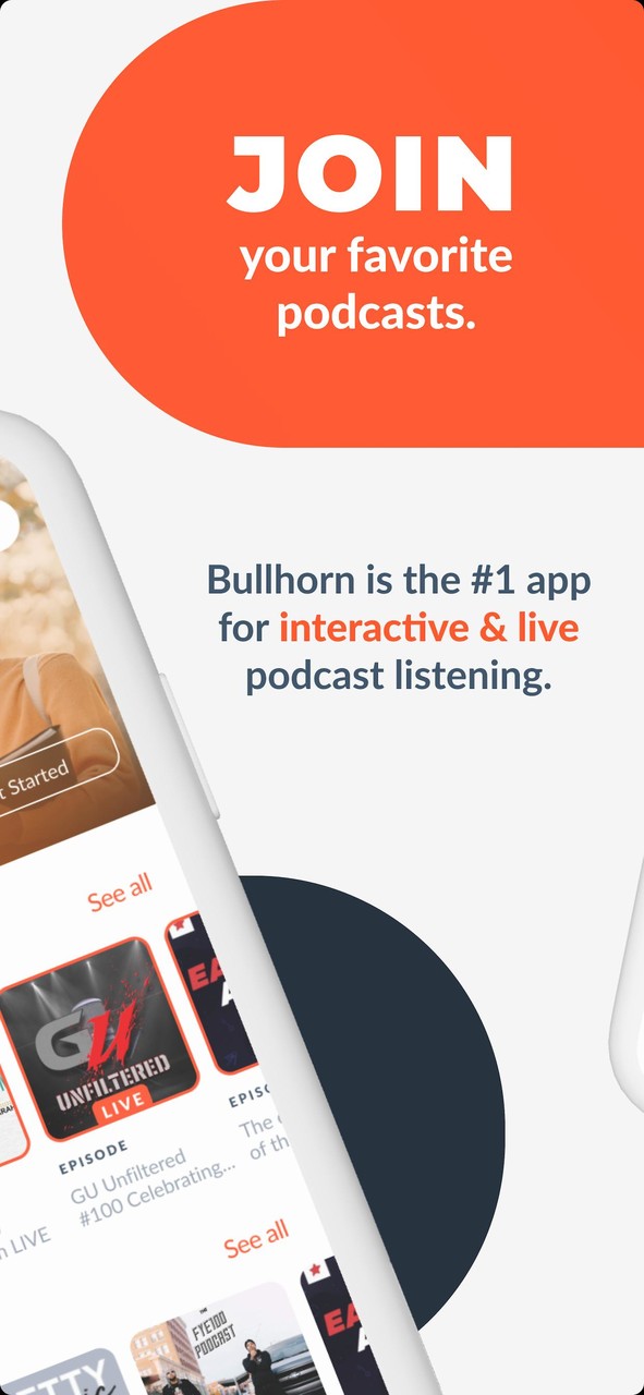 Bullhorn.fm Podcast Player App_playmods.net