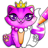 Glitter Kitty Cats Coloring_playmods.net