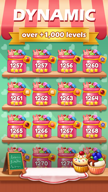 Sweet Candy Pop Match 3 Puzzle_playmods.net