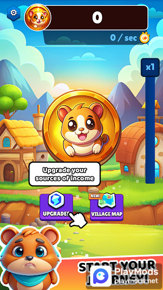 Hamster Tap: Kombat Tycoon(No Ads) screenshot image 1_playmods.net