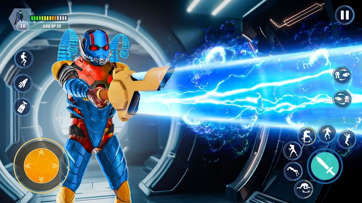 Blue Hero Flying Fighter Games_playmods.net