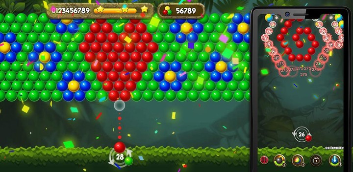 Bubble Shooter: Jungle POP_playmods.net