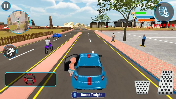 Baby Police Super Rope Hero_playmods.net
