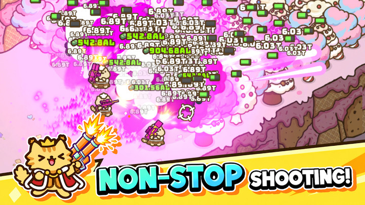 Idle Cat Gunner: Shooter RPG(Unlimited Money) screenshot image 4_playmods.net