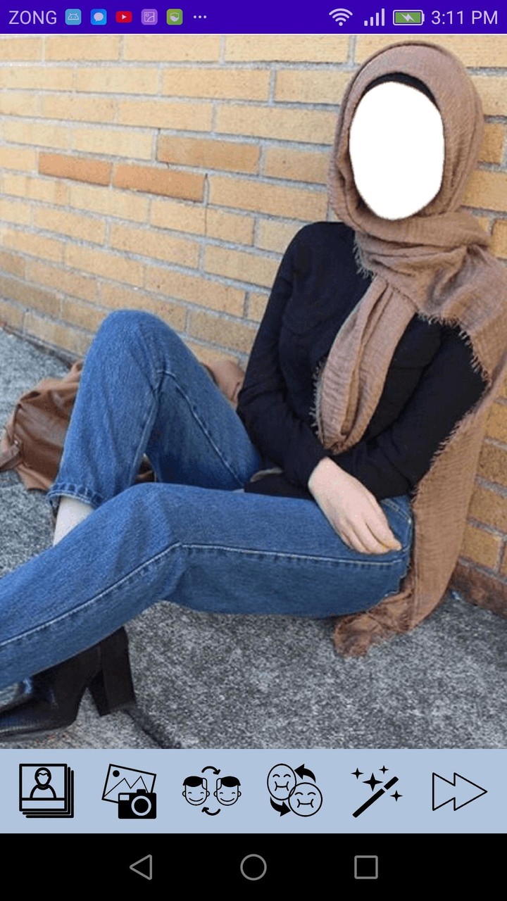Innovative Hijab with Jeans_playmods.net