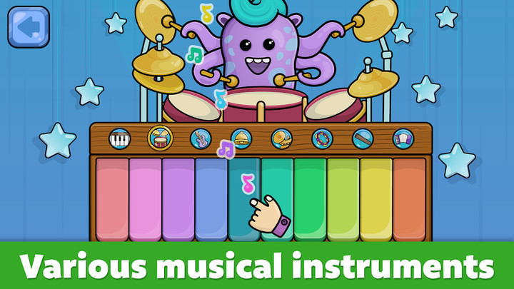Baby piano for kids & toddlers(Unlocked) screenshot image 2_playmods.net