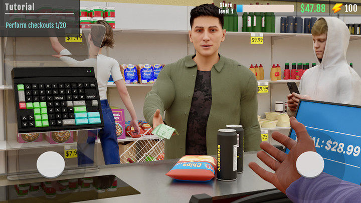 Supermarket Manager Simulator(Unlimited gold coins) screenshot image 1_playmods.net