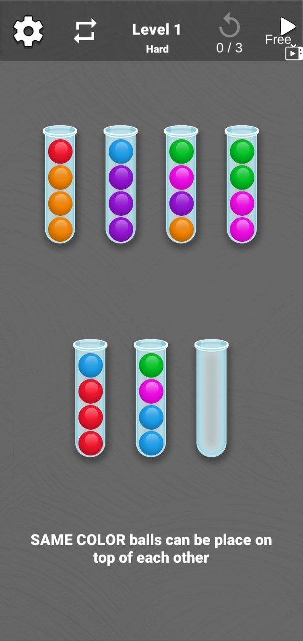 Sort Colored Balls - Ball Sort_playmods.net