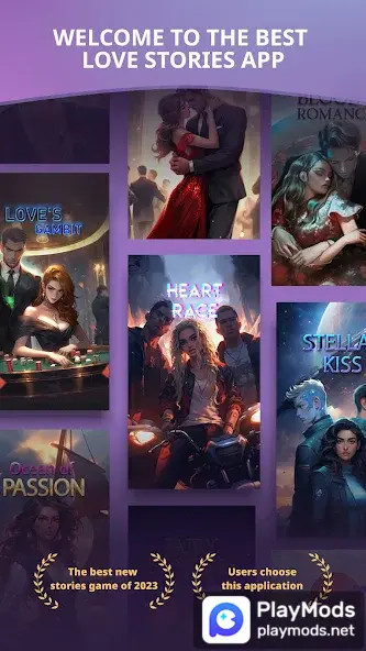 Love Unlocked: Your Stories(MENU MOD) screenshot image 1_playmods.net