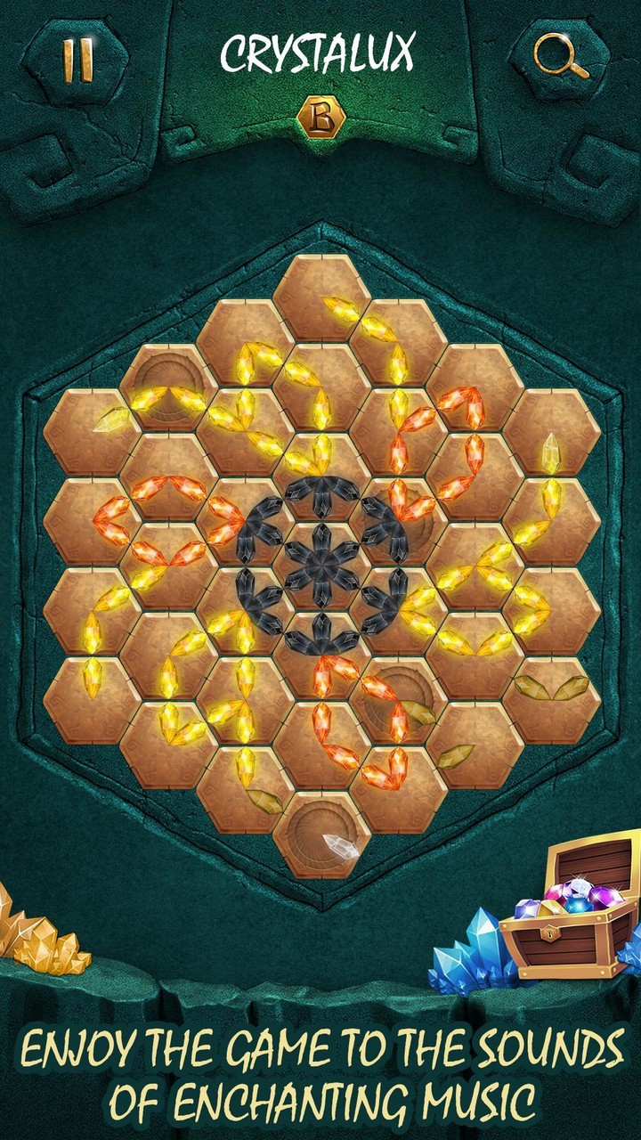 Crystalux: Zen Match Puzzle_playmods.net