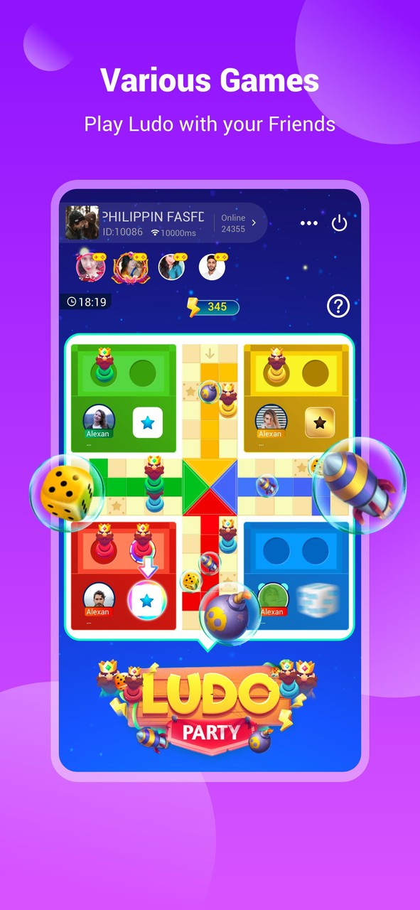 4Fun - Voice Chat Room, Ludo, Funny Video,_playmods.net